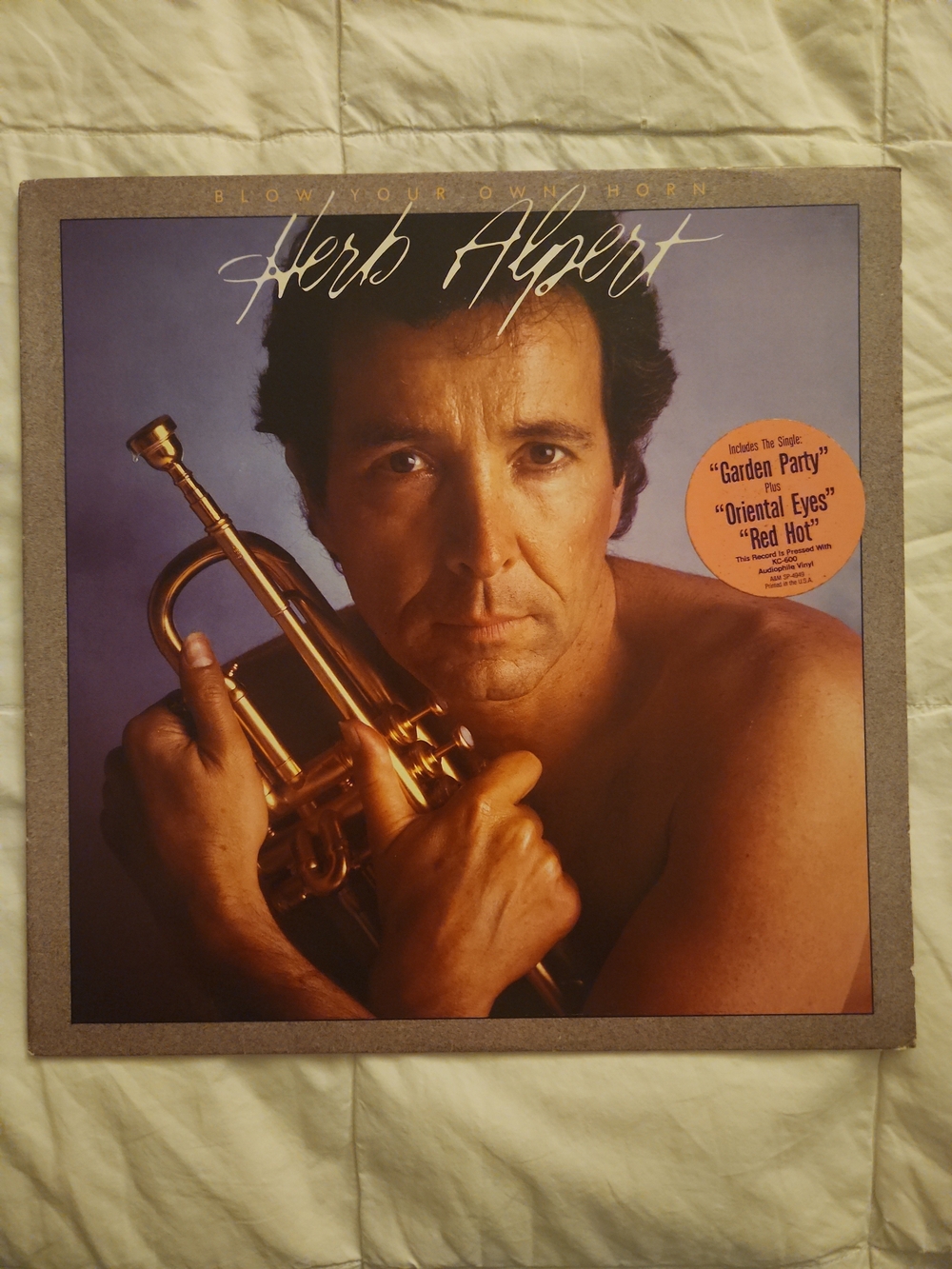 Herb Alpert "Blow Your Own Horn" Vintage Vinyl DJ COPY SECRET STASH